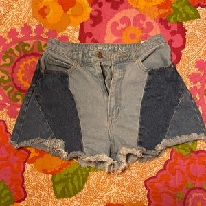 Light and Dark denim shorts. size 5!